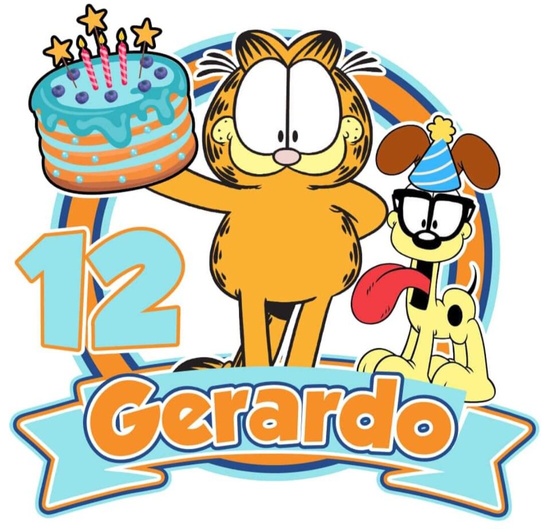 Garfield Cake Topper Garfield Cake Topper - Etsy