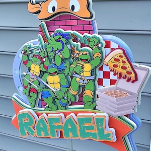 Turtle cake topper ninja party decoration birthday cake decoration turtle ninjas birthday ninja cake toppers