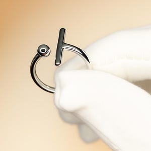 925 Sterling Silver Open Ring, Statement Ring, Silver Ring, Stacking Ring, Gift For Her,