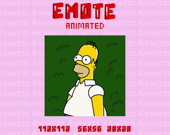 ANIMATED Lurk Homer Simpon  | Twitch | Discord | YouTube | Funny Emotes | Memes | Dancing Emote