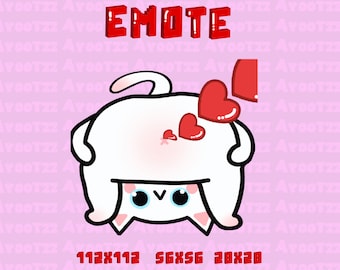 ANIMATED Cat emote | hearts | Twitch | Discord | YouTube | Funny Emotes | Memes | streamer emotes