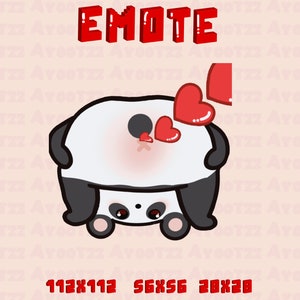 Gesto de Panda ANIMADO / corazones / Twitch / Discord / YouTube / Gestos divertidos / Memes / gestos de streamer