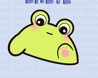 Cute Frog Bongo | Twitch | Discord | YouTube | Funny Emotes | Memes | Dancing Emote | Cute | Kitten