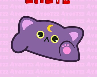 Cute Celestial Cat Bongo | Twitch | Discord | YouTube | Funny Emotes | Memes | Dancing Emote | Cute | Kitten