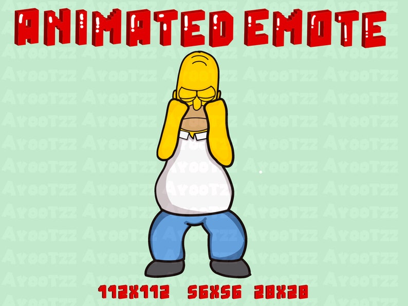 ANIMATED Homer Simpson Dancing Funny Twitch Discord YouTube Funny Emotes Memes Dancing Emote image 1