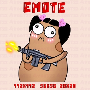 GEANIMEERDE Aardappel-emote | Twitch | Onenigheid | YouTube | Grappige emotes | Memes