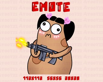 ANIMATED Potato Emote |funny ANIMATED POTATO | Discord | YouTube | Funny Emotes | Memes