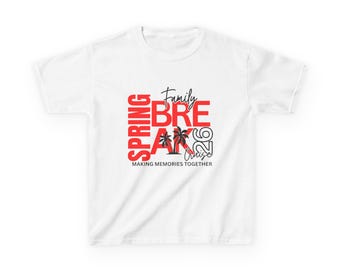 Spring Break Kids Tee | Family Vacation, Palm Tree Beach Design