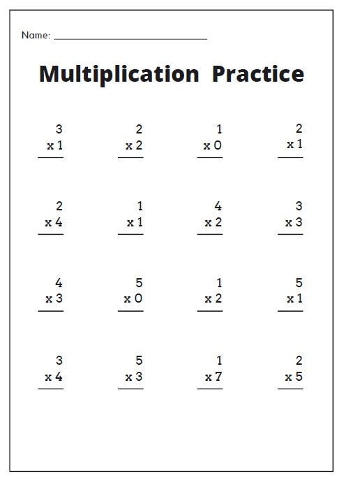 single-digit-multiplication-worksheet-etsy