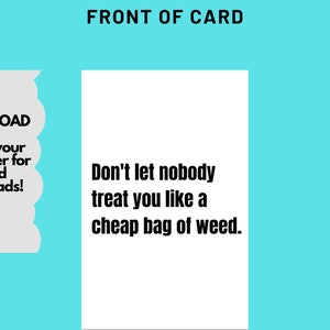 Vous êtes cocaïne... Carte. TÉLÉCHARGEMENT PDF, carte de vœux imprimable Funy. Carte cadeau de blague pour les amis