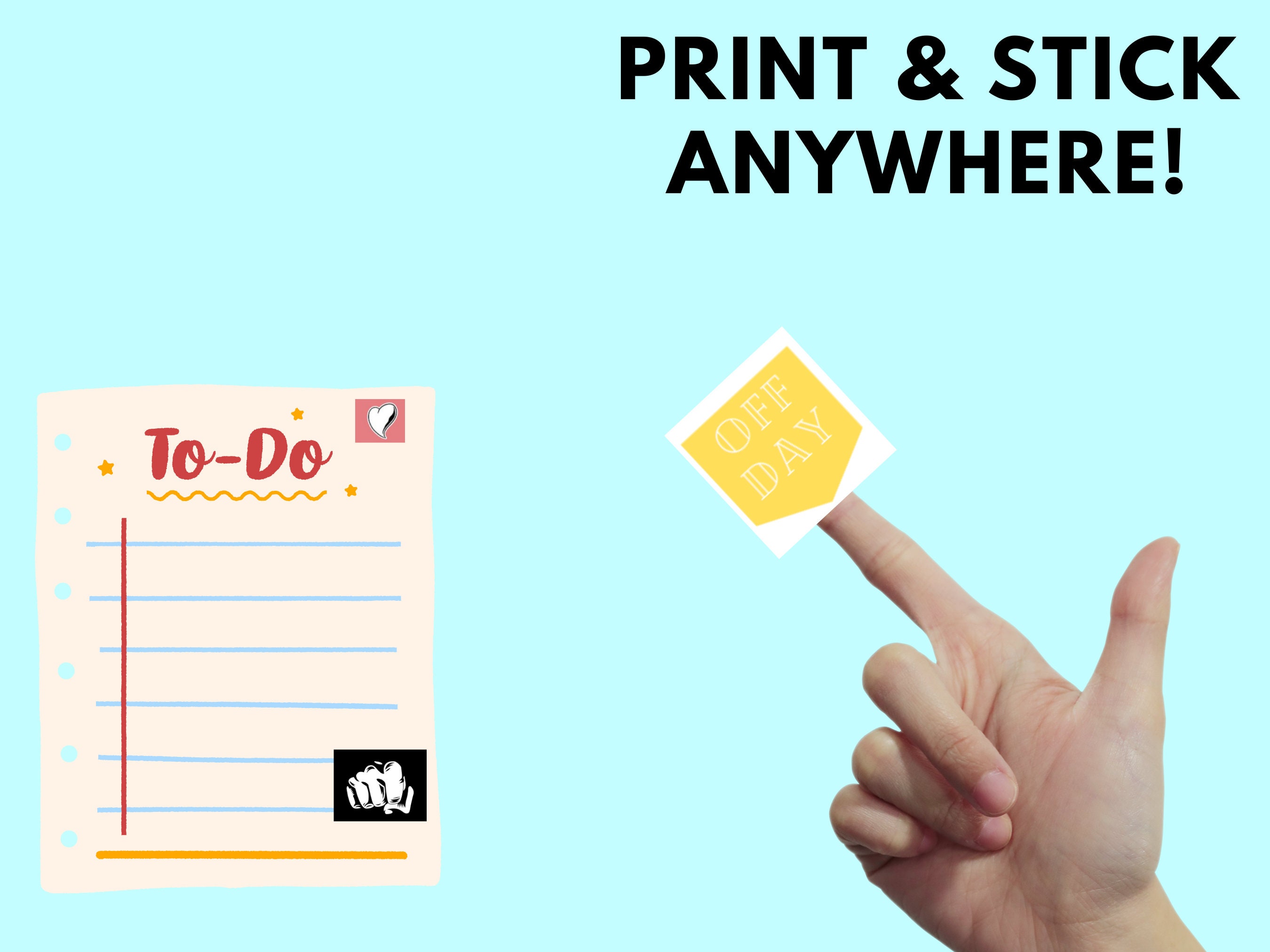 Printable Planner Fitness Sticker Sheet US Letter Size Digital Download ...