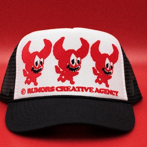 Demon Boy trendy trucker Hat, adjustable fit