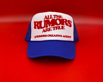All the RUMORS are true trendy trucker Hat, adjustable fit