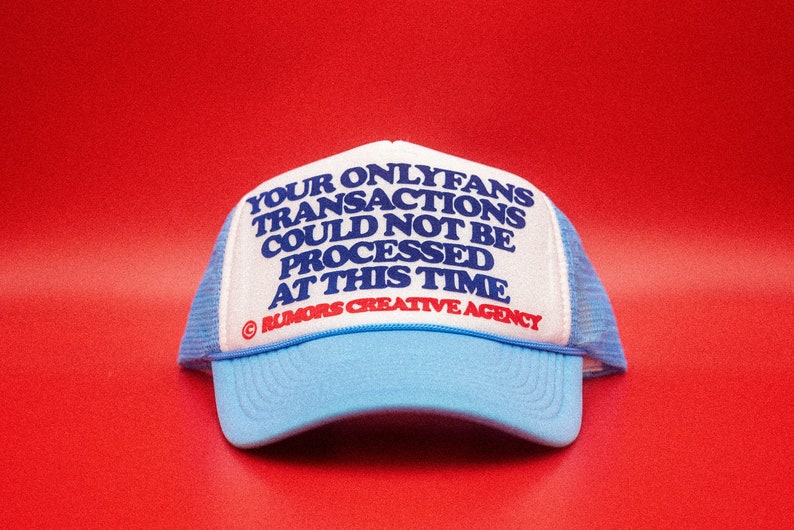 Your Onlyfans Transactions Trendy Trucker Hat, Adjustable Fit - Etsy