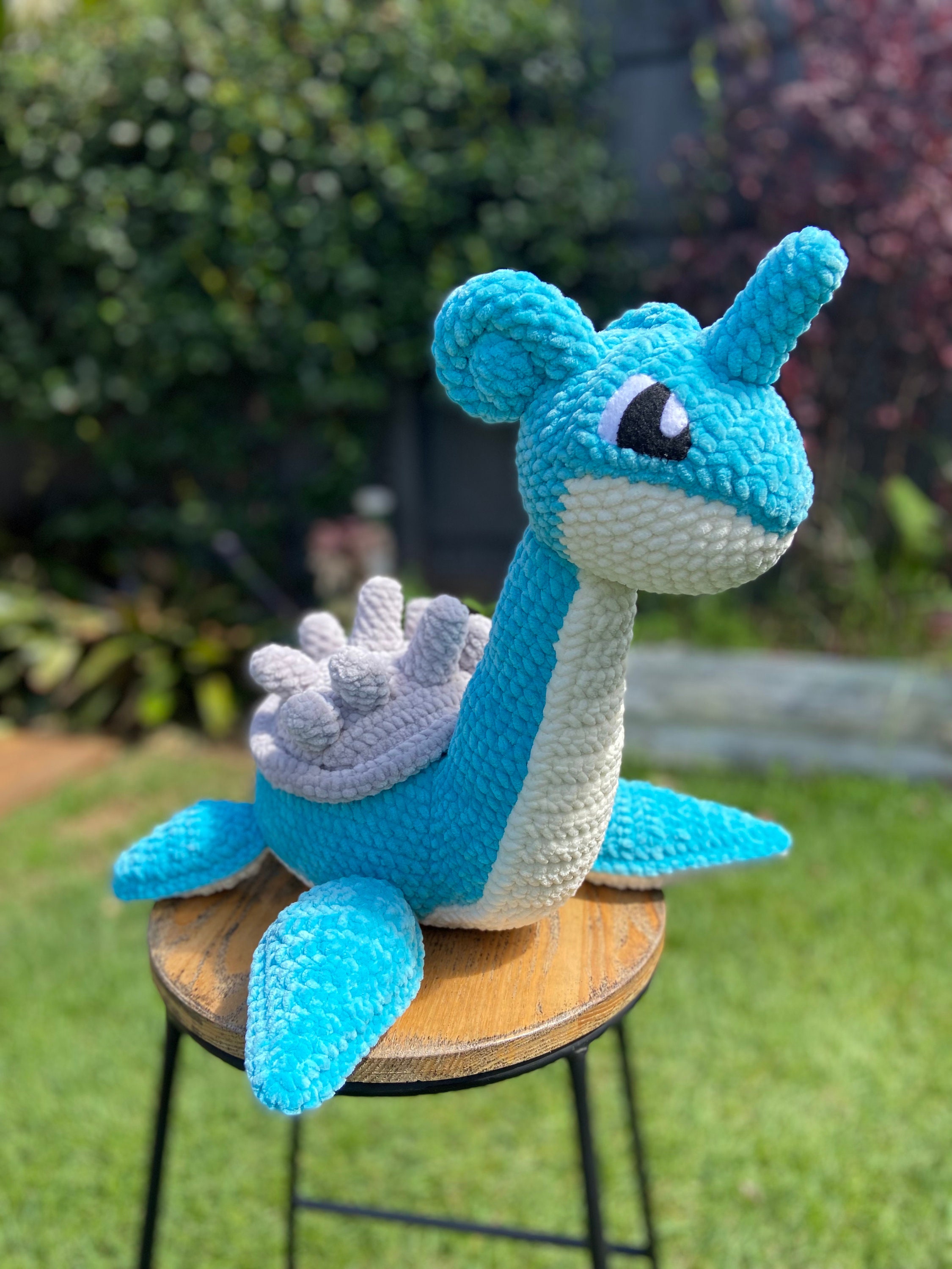 Crochet Jumbo Lapras Pokémon Plush | Lochness Monster | Amigurumi