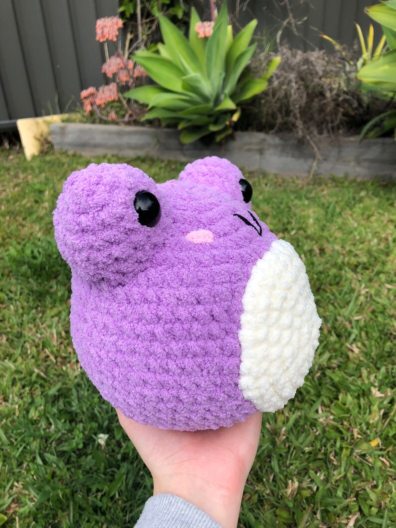 Frog Plush Crochet Animal Amigurumi Etsy