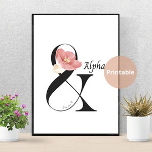 Revelation 1:8 Alpha and Omega Christian Wall Art, Scripture Gifts, Digital Download Printable, Minimal Christian Home Decor, Church Poster