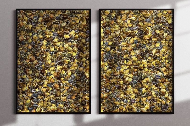 CSGO Stickers Poster All Gold Signatures Etsy