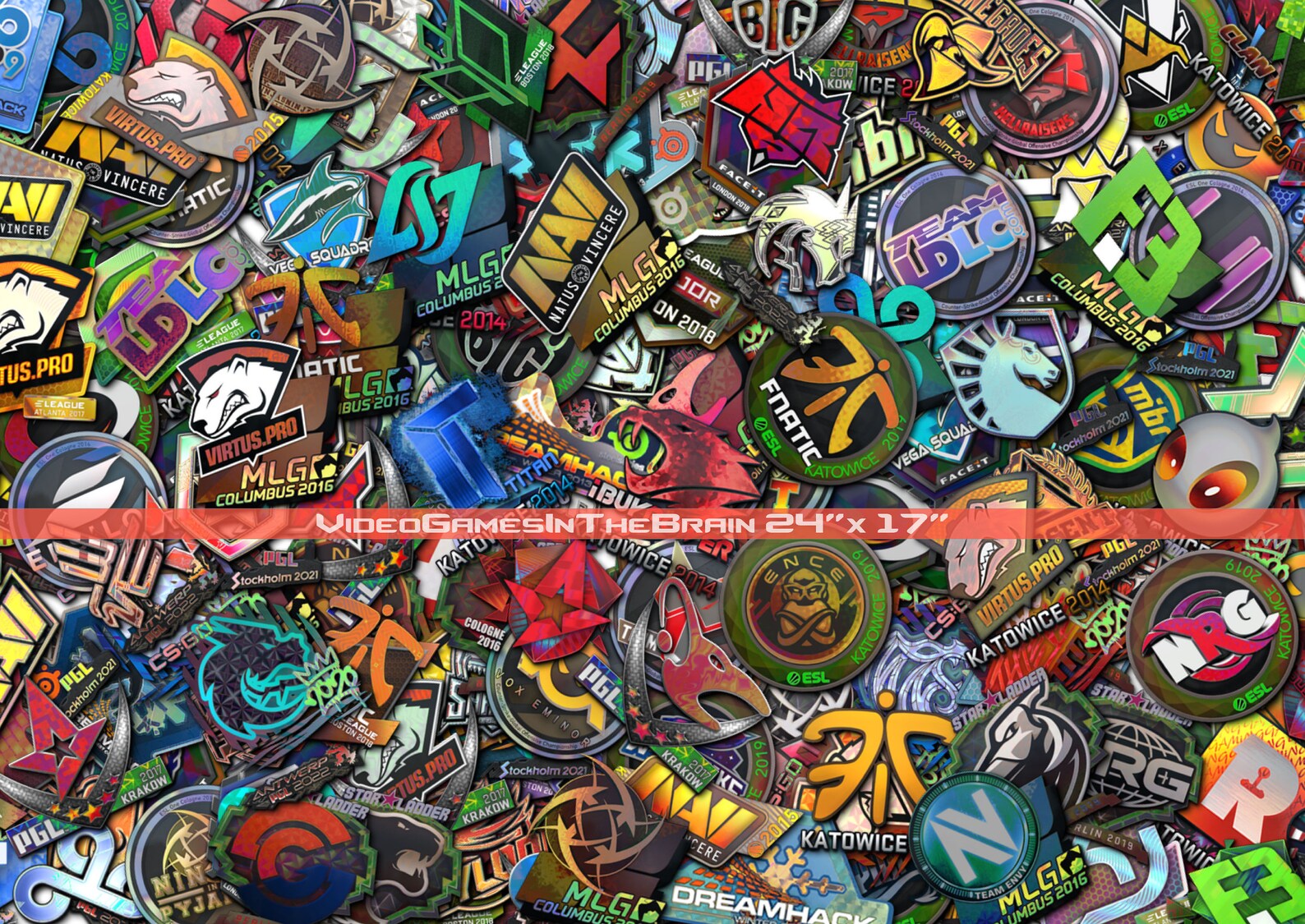 CSGO Stickers Poster Ibuypower & Titan Holo Etsy
