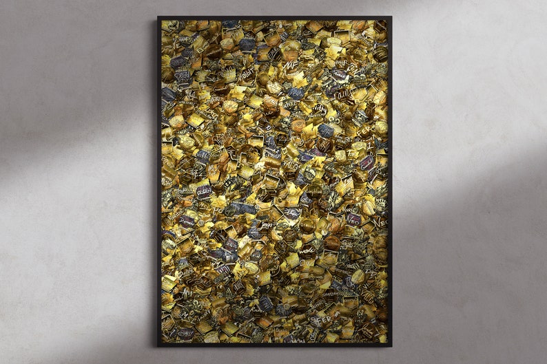 CSGO Stickers Poster All Gold Signatures Etsy