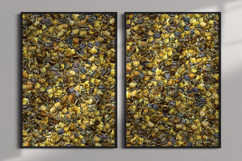 CSGO Stickers Poster All Gold Signatures Etsy