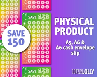 Colour Pop! Save 150 | Savings Challenge Tracker | Cash Budgeting Physical Product