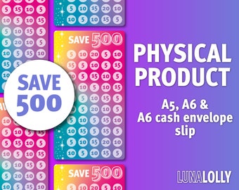 Colour Pop! Save 500 | Savings Challenge Tracker | Cash Budgeting Physical Product