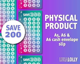 Colour Pop! Save 200 | Savings Challenge Tracker | Cash Budgeting Physical Product