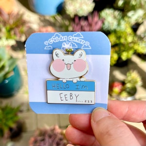 Hello I’m Eepy… zzz | Funny & Cute Enamel Pin | Lapel Pin | Party Gift | Gift Pin Idea | Funny Gift | Meme Enamel Pin