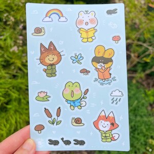 Rainy Day Sticker Sheet | Premium Vinyl Sticker | Sticker Sheet | Bullet Journal Stickers | Planner Stickers | Scrapbook Stickers