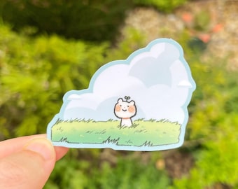 Kitty Cloud Sticker | Premium Vinyl Sticker | Sticker Sheet | Bullet Journal Stickers | Planner Stickers | Scrapbook Stickers