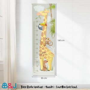 Baby-Größentabelle/Wand-Größentabelle/Kinder-Größentabelle/Dschungel-Savannen-Giraffe