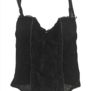 Black and Purple Corset Top