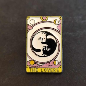Pin's Carte tarot "The Lovers" enamel alfiler spillette stift "The Lovers"