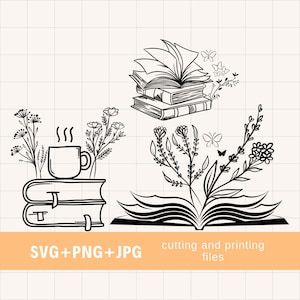 Reading svg bundle, book lover svg, book svg, library svg, book quotes svg, floral book svg, librarian svg, book t shirt svg, bookworm svg