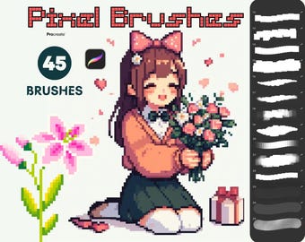 Procreate Pixel Brushes | 8-Bit & Pixel Art Brush Set for iPad | Game Design and Digital Painting Kit
