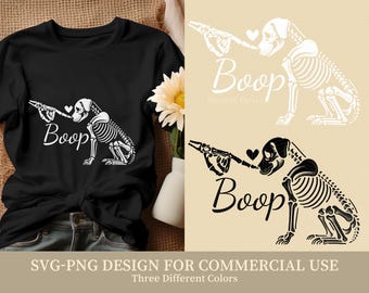 Funny Dog Skeleton Halloween SVG PNG, Dog Mom Dad Shirt Design, Spooky Cute Pet Clipart, Boop Skeleton Dog Digital Download