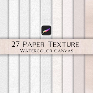 27 Procreate Paper Brushes & Textures – Realistic Digital Paper for Watercolor, Oil, Acrylic, Gouache Painting