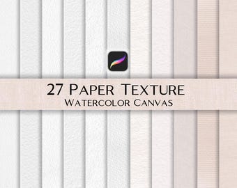 27 Procreate Paper Brushes & Textures – Realistic Digital Paper for Watercolor, Oil, Acrylic, Gouache Painting