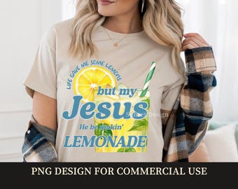 Christian Lemonade PNG | Religious Sublimation Design (Digital Download)