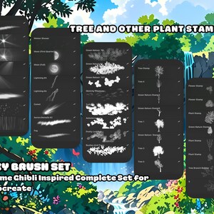 Procreate Nature Brushes – Anime & Realistic Landscape Essentials ...
