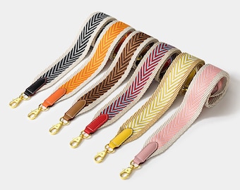 6 colors 2'' wide Replacement Bag Strap with white edge Designer Bag Strap crossbag single shoulder handbag strap
