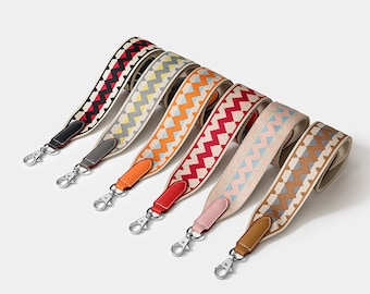 Correa de bolso de diseñador de un solo lado Correa de bolso de repuesto de 2 '' de ancho Correa de bolso de un solo hombro Crossbag 6 colores Reemplazo de correa tejida