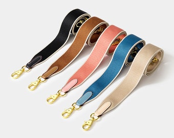 1.5'' wide Fashionable pure color white edge Shoulder Strap webbing purse strap crossbody bag guitar strap replacement strap handbag strap
