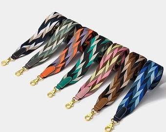 Diamond lattice style Purse Strap Replacement Crossbody Handbag Stripe Wide shoulder Strap Replacement long strap tote bag