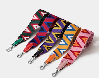 5 colores Lado Triangular Contraste Color Reemplazo Bolsa Correa para muchos bolsos Diseñador Bolsa Correa crossbag Correa correa de hombro Reemplazo