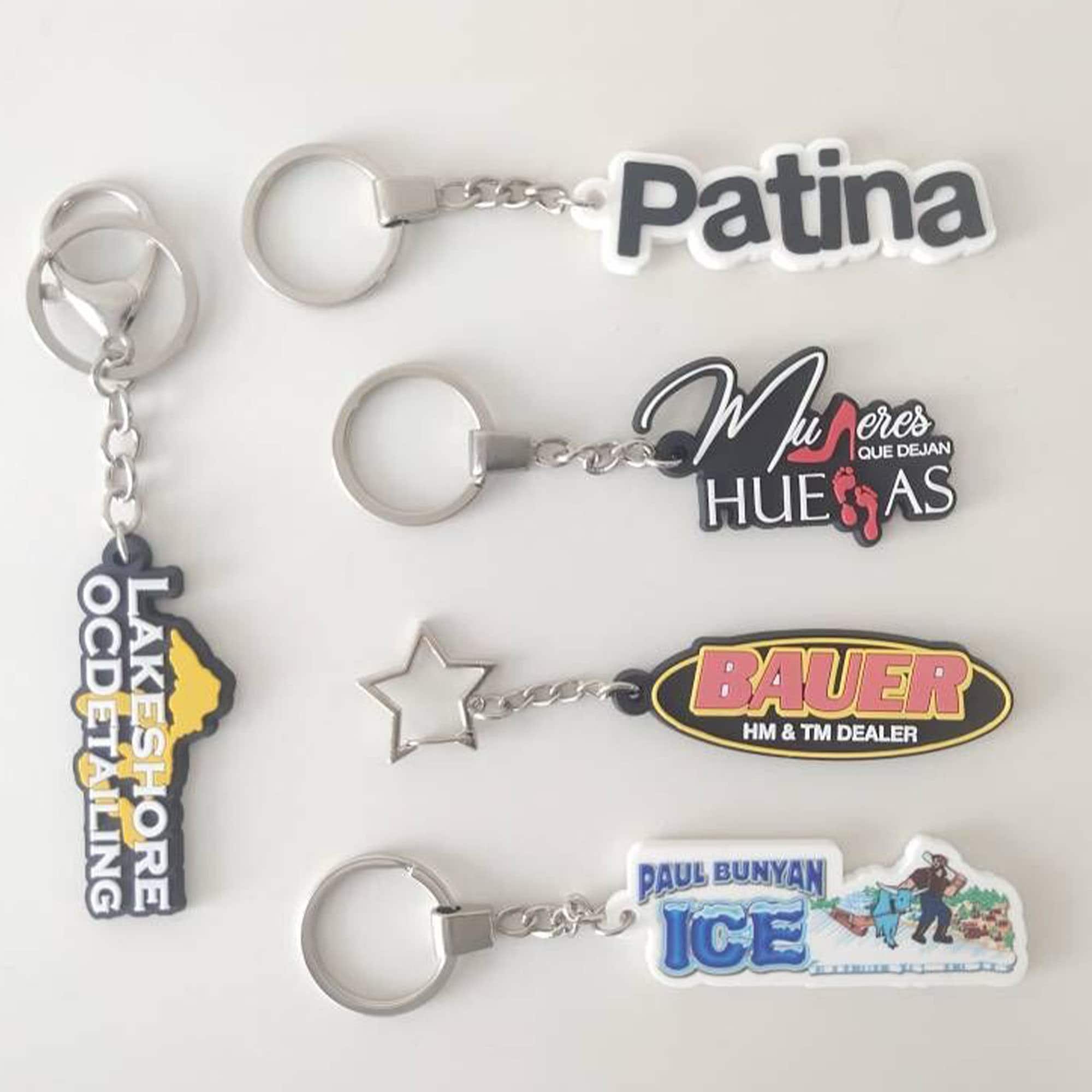 Keychain Promote PVC Rubber Keychain, Promotional Soft 2D Key Tags Promote Your Brand ...