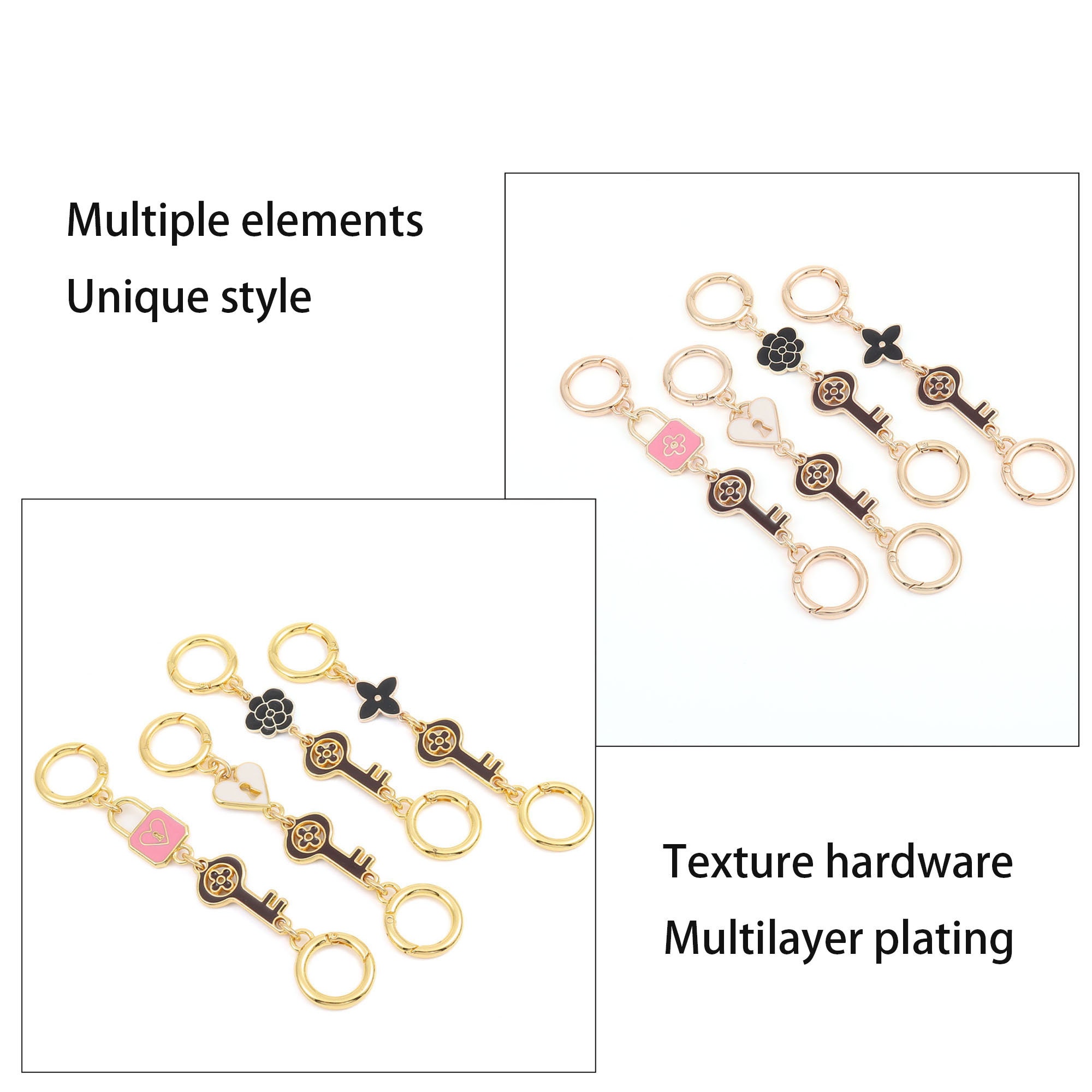 4 Styles Fashion Purse Extension Chain One Shoulder Handbag Replacement