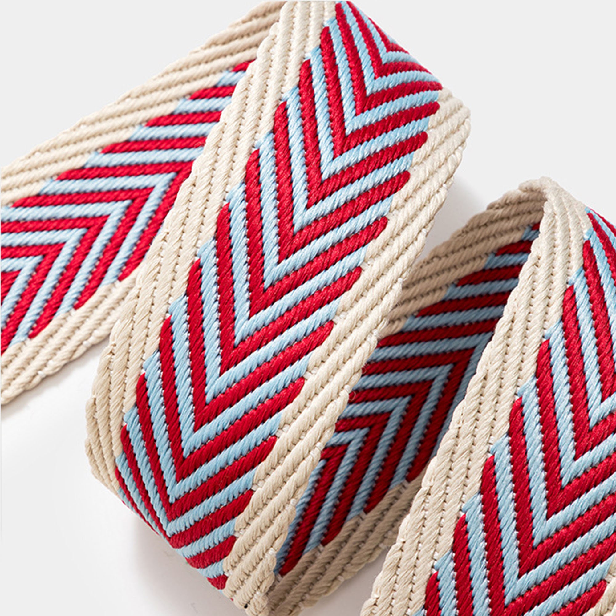 6 Colors 2'' Wide Replacement Bag Strap With White Edge Designer Bag