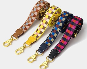 1"(2.5cm)  square grid replacement strap fashion Shoulder Straps for Bags popular Shoulder Strap Replacement designer bag straps purse strap